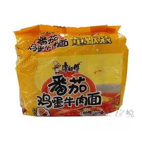康师傅115g*5番茄鸡蛋牛肉面经典五连包 方便面 泡面