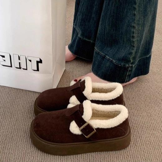 【YW】无忧购 百搭雪地靴厚底勃肯鞋女毛毛鞋冬季超暖女款鞋子2538（截单后3-5天发货） 商品图10