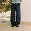森马休闲裤男冬季仿牛仔宽松弧形裤2025新款垂感松弛阔腿裤子流行 商品缩略图0