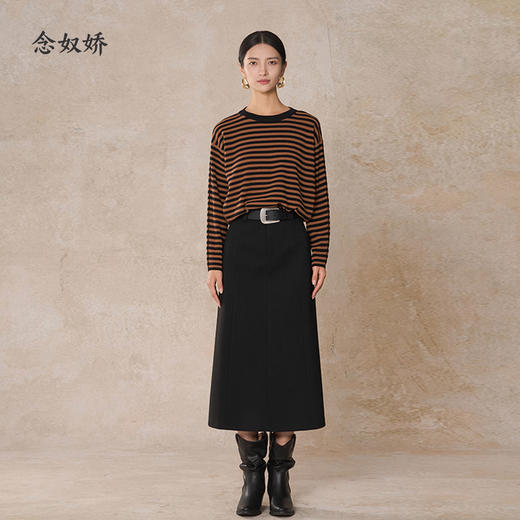 【商场同款】CNS5975“ 赫本裙 ” A型裙摆 羊毛针织面料，克重扎实，挺括立体包容显瘦 商品图9