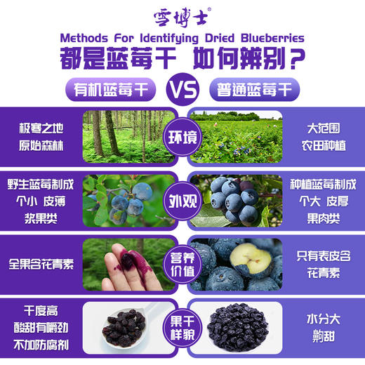 【厂商直发】有机蔓越莓干蓝莓干小兴安岭烘焙雪花酥原料孕妇即食果干休闲零食 商品图10