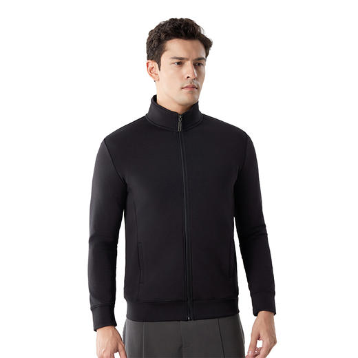 【合作款】男装户外运动半拉链长袖上衣纯色 yb1020025 商品图4