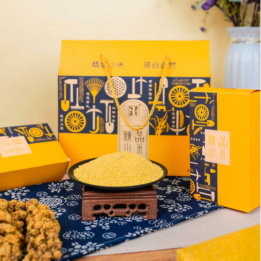 小米礼盒山西特产杂粮五谷杂粮粗粮农家自产小米小米粥礼盒装 商品图0