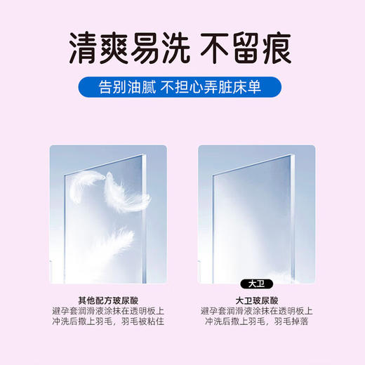 大卫避孕套0.01超薄裸入安全套玻尿酸水润免洗byt成人情趣用品40只 商品图4