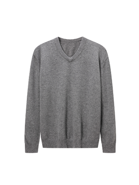 「2色可选」100%羊绒12针V领针织衫