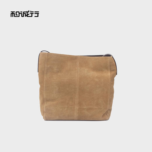 和诚行2025秋冬新款时尚百搭绒面撞色大容量单肩包4420171 商品图3