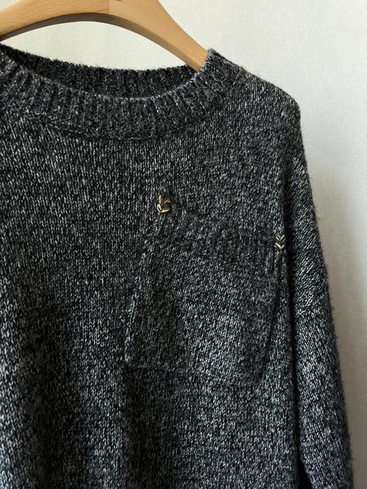 【灰度森林🌳】噢蜜ooomeooo口袋装饰套头毛衣 商品图14