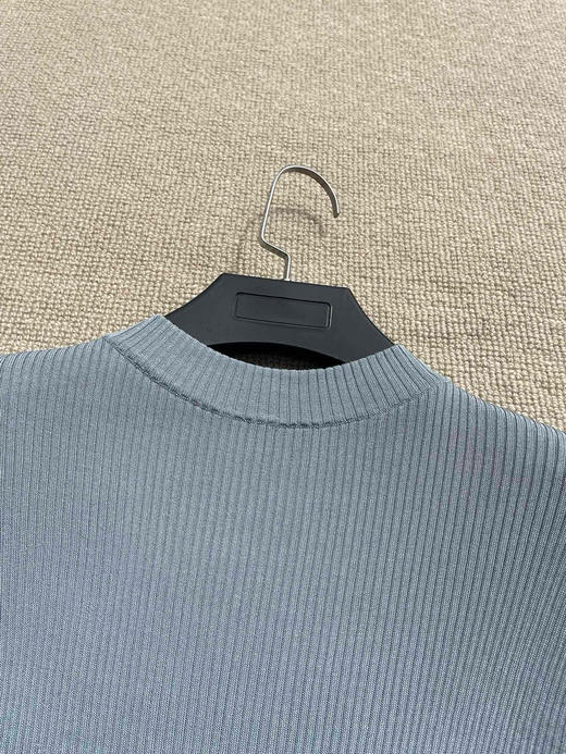 923-3 独家圆正 miu超弹力绢丝修身打底中袖衫 167/135穿40宽松合适 商品图12