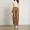 西装裤坠感老钱风，高腰提臀直筒阔腿裤休闲裤KB-250210 商品缩略图0
