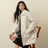 【严选】诗凡黎翻领巴恩风时尚保暖外套2025秋冬新款女拼接羊羔毛领羽绒服7GA180051 商品缩略图4