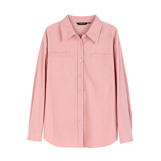 NEELLY纳俪商场同款秋季新款百搭减龄显白翻领衬衫女舒适简约衬衣N25094B04625 商品图3