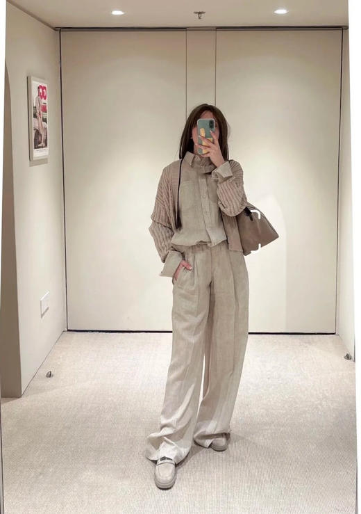 2509402   亚麻 气质长袖衬衫 商品图4