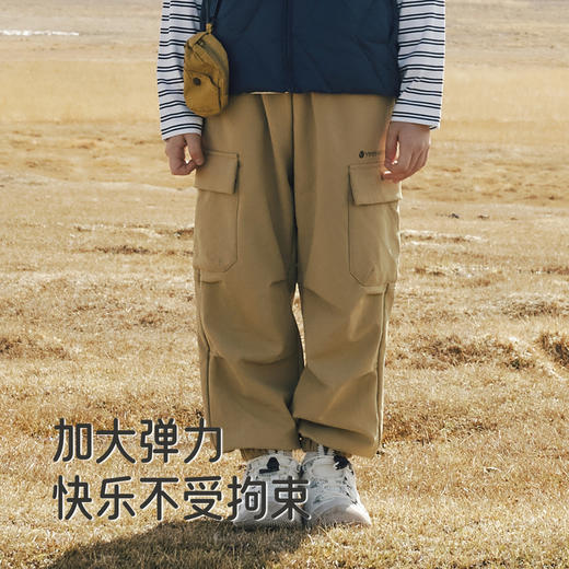 英氏儿童裤子冬季男宝宝户外野营徒步长裤休闲百搭新款工装裤潮酷 商品图3