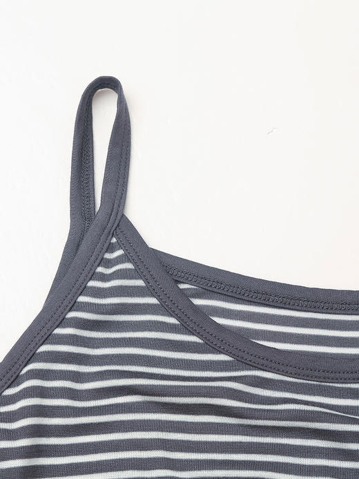 条纹真两件针织开衫女 春秋季薄款 V 领长袖上衣 宽松显瘦防晒外套 商品图2