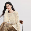 【09/26新品】熙世界波嬉风复古印花半身裙女秋季宽松针织罩衫大摆a字裙两件套 商品缩略图3