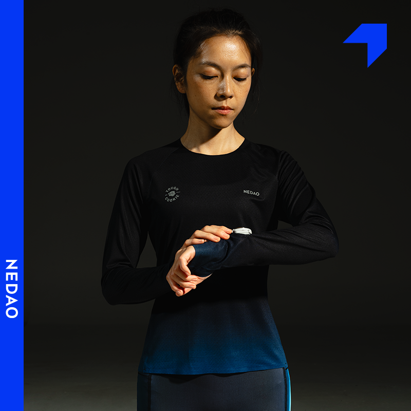 上新【硬骨头】内道跑步长袖男女吸湿速干马拉松越野跑步运动t恤