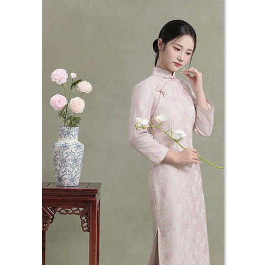 SKY 361813新中式改良旗袍气质修身显瘦日常旗袍 商品图0