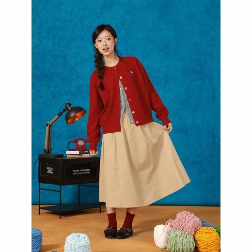 彩扣拼接刺绣针织开衫纪念日百货门店同款164702228 商品图2