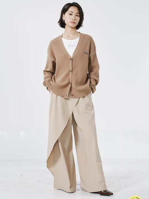 LS竹纤维女士时尚大V领针织开衫2010 商品图0