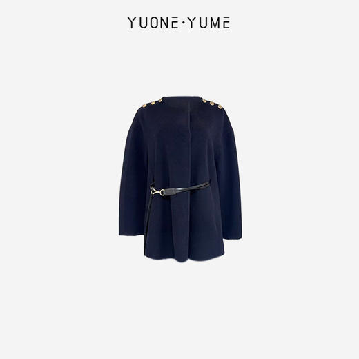 Y5Q09G2190 2穿斗篷式中长款羊绒大衣 RJ005 商品图3