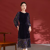 QS秋冬新款优雅法式复古宽松中长款连衣裙女气质国风款2327 商品缩略图2