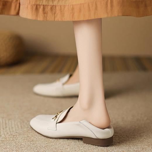 泉州鞋 真皮英伦复古 慵懒  穆勒乐福鞋 商品图3