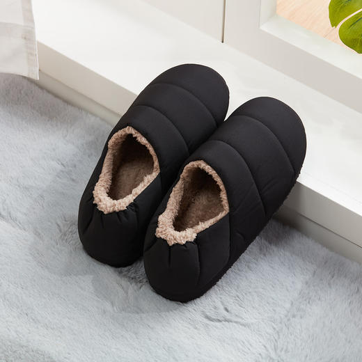  秋冬保暖拖鞋鞋面防泼水棉拖包跟棉拖月子鞋 商品图6