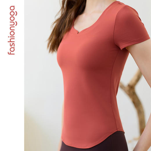 凡圣瑜伽简约中式领短袖 FC15368 商品图8