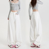 【可穿三季】三防天丝棉纯白色宽松阔腿裤 性简约显瘦防油污牛仔裤 商品缩略图2