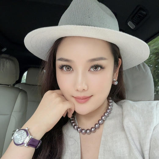 GAONAS  紫韵天成 臻奢14mm紫色珠项链11476XPR 商品图3