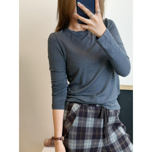 2509401   羊毛 棉 超细腻 长袖tee 打底 叠穿 商品图8