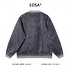 SDSA男士秋冬新款痞帅男装复古宽松棒球领夹克拼接设计小众外套 商品缩略图5