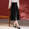 QS优质丝毛缎半身裙优雅高级垂坠感A字裙女秋冬新款1799 商品缩略图1