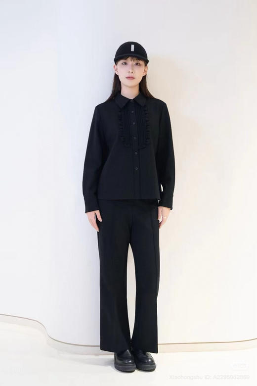 1016-4 独家圆正 小禾 秋冬罗马布九分裤 有弹力167/135穿38码，合身效果，140斤就必须穿40了 商品图0