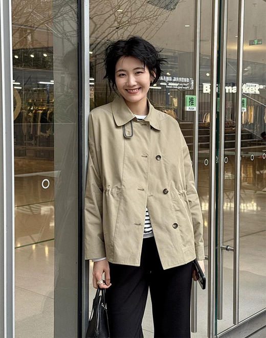 巴恩风小个子风衣外套08292 商品图7