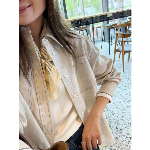 2509403   “奶油小方” 气质 方形丝巾 商品图5