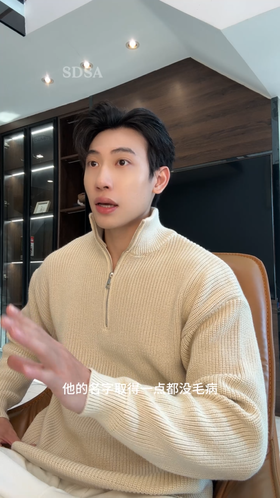 337SDSA男士秋冬新款痞帅男装潮牌纯色半拉链立领针织衫时尚休闲毛衣