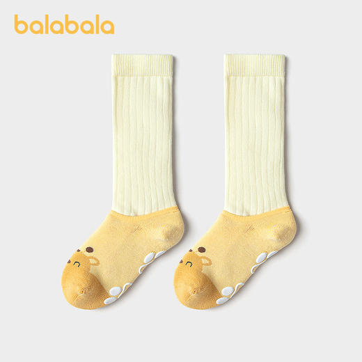 巴拉巴拉宝宝袜子冬保暖袜婴幼儿中筒袜两件套防着凉 商品图1