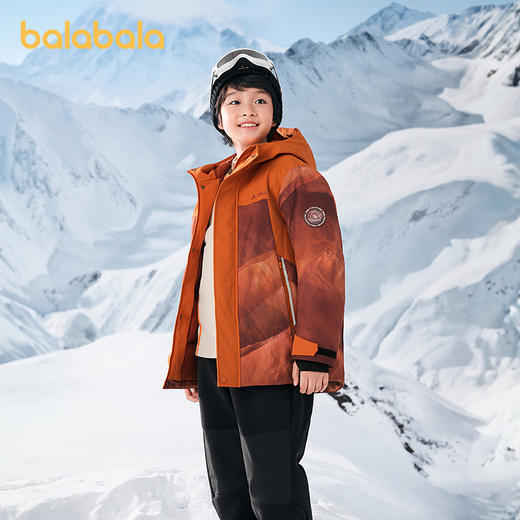 巴拉巴拉儿童羽绒服男童连帽童装2025年冬季新款防护 商品图2