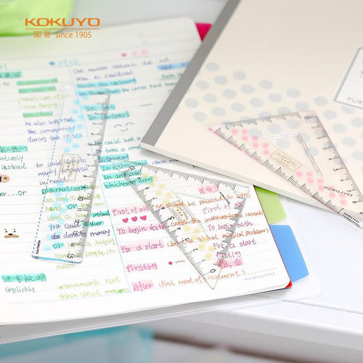 国誉淡彩曲奇三角尺套装(四色混装) WSG-CLCA 商品图2