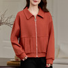 雀说翻领夹克女今年流行爆款外套新款洋气女装休闲百搭上衣AL10005 商品缩略图0
