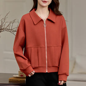雀说翻领夹克女今年流行爆款外套新款洋气女装休闲百搭上衣AL10005
