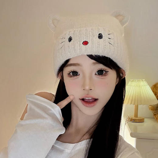 小猫喵喵针织帽-纪念日百货门店同款165199644 商品图3