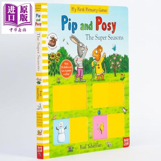 【中商原版】波西和皮普记忆滑块书 四季 Pip and Posy The Super Seasons Memory Game Book 英文原版 亲子纸板书 进口童书 商品图1