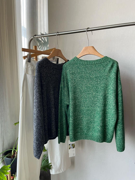 【灰度森林🌳】噢蜜ooomeooo口袋装饰套头毛衣 商品图9