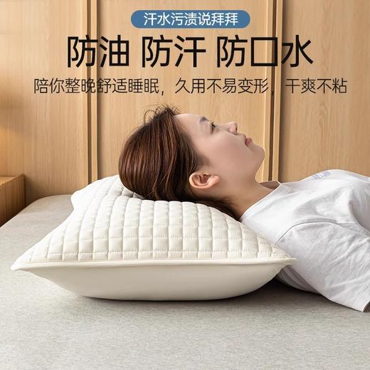 枕芯隔离层夹棉单人枕套48x74cm防头油隔脏防口水家用宿舍枕头套 商品图3