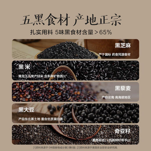 五谷磨房核桃芝麻黑豆粉600g（无糖款） 商品图1