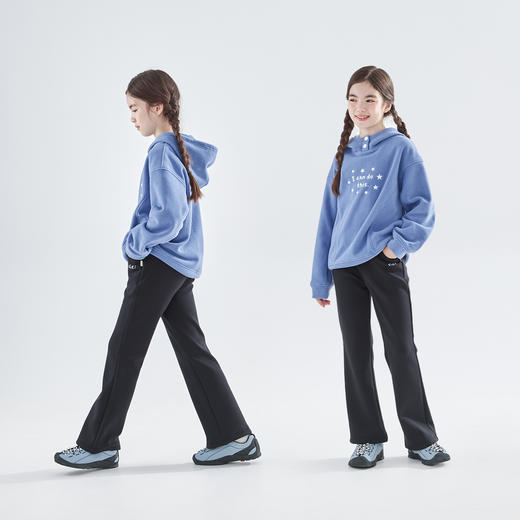 cicochild25年秋冬新款亲子中大女童加绒阔腿瑜伽裤保暖高弹裤子 商品图1