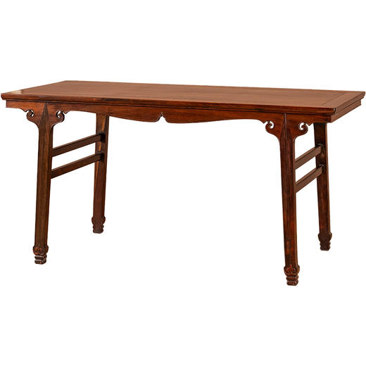 清	红木插肩榫如意云纹画桌 商品图5