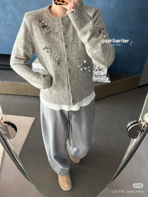 2509404   重工“繁星”手工钉珠开衫 商品图13